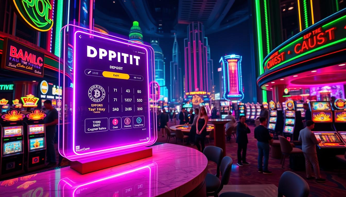 how to deposit crypto in a casino